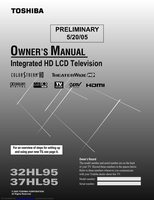 Toshiba 32HL95 37HL95 TV Operating Manual