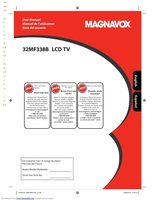 Magnavox 32MF338B27 TV Operating Manual