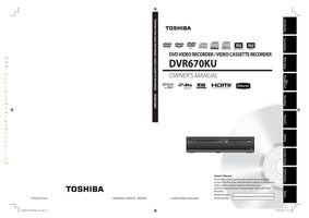 Toshiba DVR670KU Digital Video Recorder (DVR) Operating Manual
