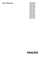 Philips 22HFL5662H 26HFL5662H 32HFL4462F TV Operating Manuals