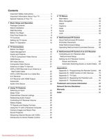 Mitsubishi LT40153 LT46151 LT46153 TV Operating Manual
