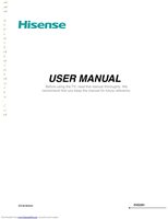 Hisense 40EU3000OM TV Operating Manual