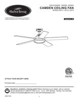 Harbor Breeze 42311 42312 42472 CAMDEN 52in Ceiling Fan Operating Manual