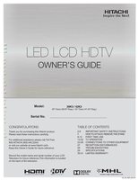 Hitachi 39K3 42K3 TV Operating Manual