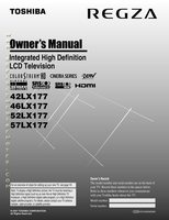 TOSHIBA 42LX177OM Operating Manual