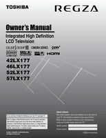 Toshiba 42LX177 46LX177 52LX177 TV Operating Manual