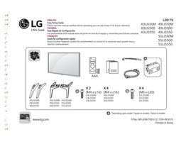 LG 43LJ5500-UA 43LJ550M-UB 43LJ5550-UC TV Operating Manual