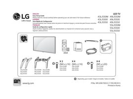 LG 43LJ5500-UA 43LJ550M-UB 43LJ5550-UC TV Operating Manual