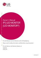 LG 43UD79-B Monitor Operating Manual