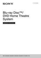 Sony BDV-E390 Operating Manual