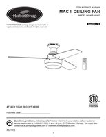 Harbor Breeze MAC II Ceiling Fan Operating Manual