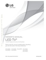 LG 47LA6900 TV Operating Manual
