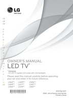 LG 47LA7400 TV Operating Manual