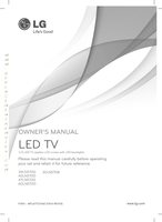 LG 47LN5700UHOM TV Operating Manual