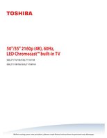 Toshiba 50L711M18 50L711U18 55L711M18 TV Operating Manual