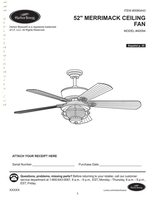 Harbor Breeze 40094 52in MERRIMACK Ceiling Fan