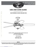 Hampton Bay 52379 Ceiling Fan Operating Manual