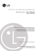 LG RU27FB30C RU27FB31C TV Operating Manuals