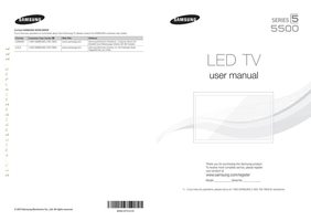 Samsung UN32F5500AFXZA UN40F5500AFXZA UN46F5500AFXZA TV Operating Manual