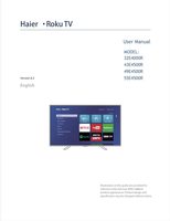 Haier 55E4500R TV Operating Manual