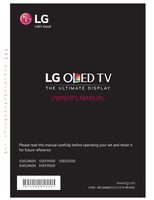 LG 55EF9500 55EG9200 65EF9500 TV Operating Manual