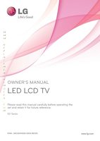 LG 47G2 47G2UG 55G2 TV Operating Manual
