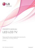 LG 47G2 47G2UG 55G2 TV Operating Manual