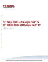 Toshiba 55L421UOM TV Operating Manual