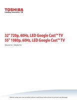 Toshiba 55L421UOM TV Operating Manual