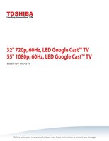 Toshiba 55L421UOM TV Operating Manual