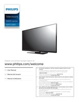 Philips 55PFL5901 55PFL5901/F7 TV Operating Manual