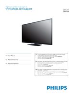 Philips 58PFL4609 58PFL4909 58PFL4909/F7 TV Operating Manual