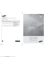 Samsung LN40A550P3FOM TV Operating Manual