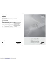 Samsung LN40A550P3FOM TV Operating Manual