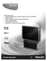 Philips 60PP9601OM TV Operating Manual