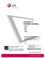 LG 60PS11UA TV Operating Manual