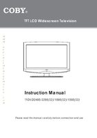Coby TFTV4025 TV Operating Manual