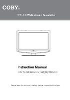 Coby TFTV4025 TV Operating Manual