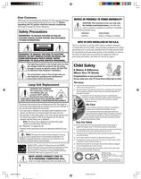 Toshiba 62HM14OM TV Operating Manual