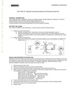 Download Anderic 63T-AC83T-KIT Universal 3-Speed with Timer for LED Ceiling Fan Remote Control Kit documentation