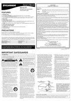 Philips 6615LCT 6615LF 6615LF4 TV Operating Manuals