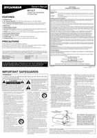 Philips 6615LCT 6615LF 6615LF4 TV Operating Manuals