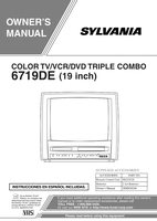 Philips 19TVD4S 6719DE 6719DES TV Operating Manuals
