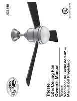 Hampton Bay 68042Trieste52inIndoorBrushedNickelCeilingFanOM Ceiling Fan Operating Manual