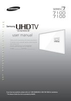 Samsung UN40JU7100FXZA UN40JU710D UN50JU7100FXZA TV Operating Manual