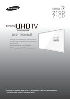 Samsung UN40JU7100FXZA UN40JU710D UN50JU7100FXZA TV Operating Manual