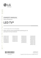 LG 49NANO80UNA 49NANO81ANA 49NANO81UNA TV Operating Manual