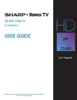 Sharp LC-24LB601U TV Operating Manual