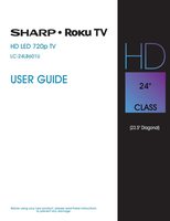 Sharp LC-24LB601U TV Operating Manual