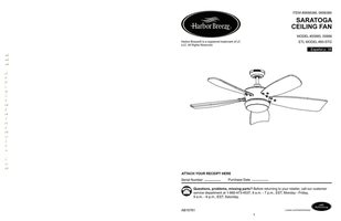 Download Harbor Breeze A25-TX012 Ceiling Fan Remote Control documentation